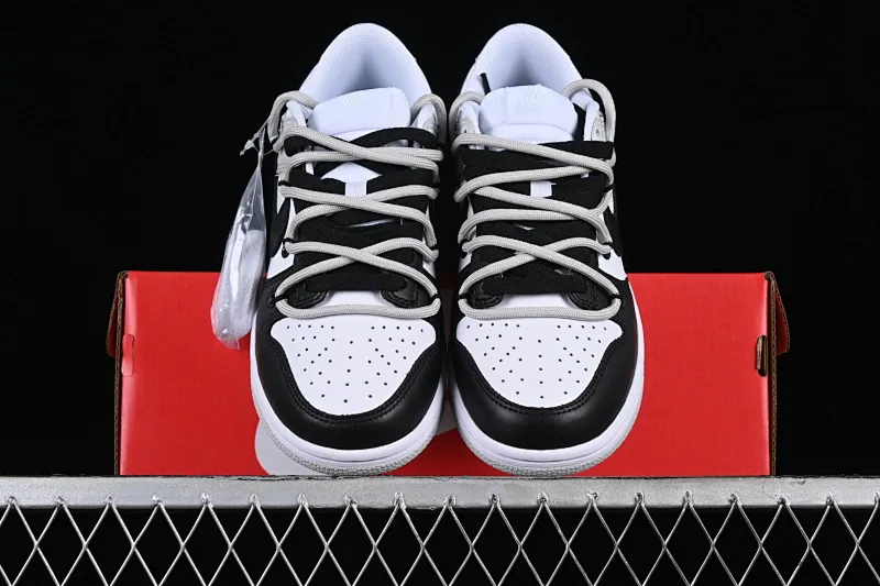All Categories Nk SB Dunk Series Nk SB Dunk Low Low-top sneakers Nk Dunk Low Leather letters High street deconstruction Black and gray SB strap low-top casual sneakers DV0831-101